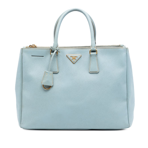 Large Saffiano Lux Galleria Double Zip Satchel - Image 1