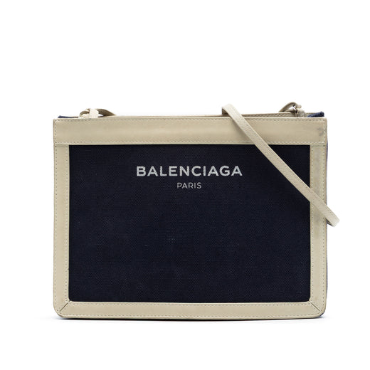 Canvas Navy Pochette M Crossbody - Image 1