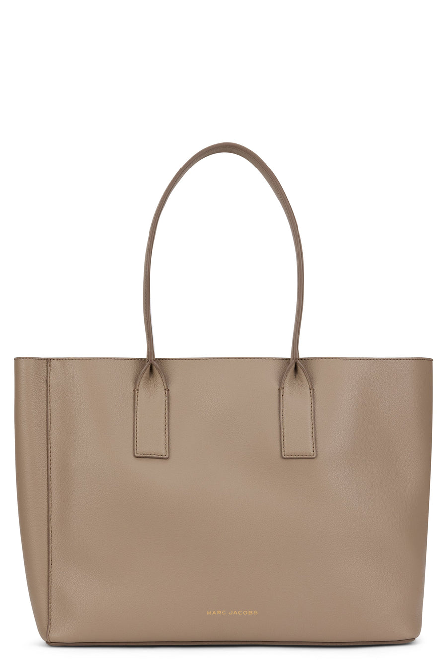 Marc Jacobs Structured Leather Tote Bag — Gray Cow Hide