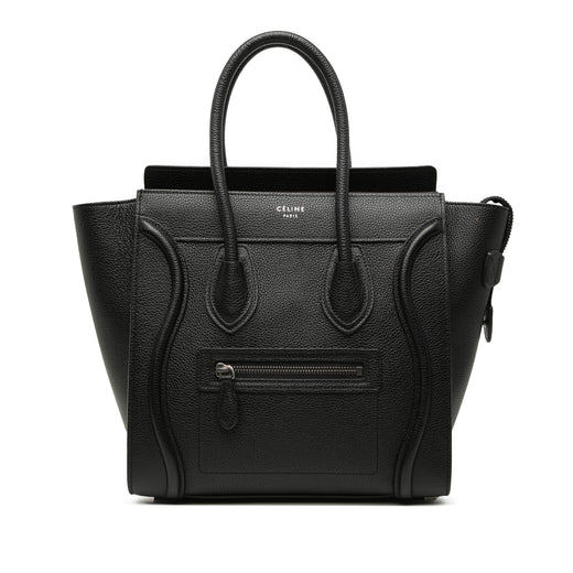 Mini Grained Calfskin Luggage Tote - Image 1