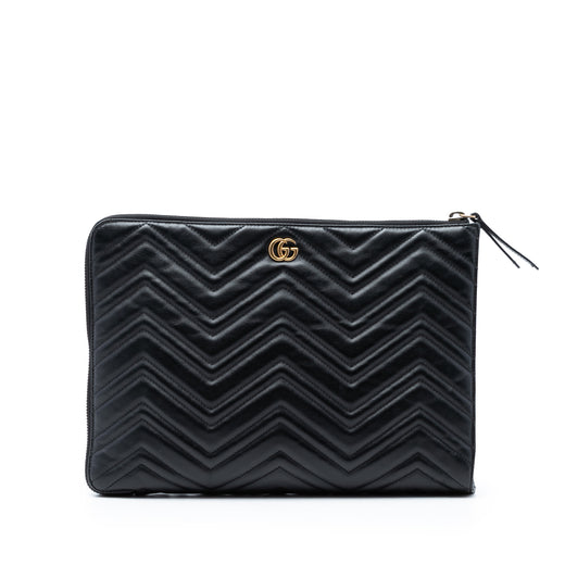 GG Marmont Matelasse Leather Portfolio Clutch - Image 1
