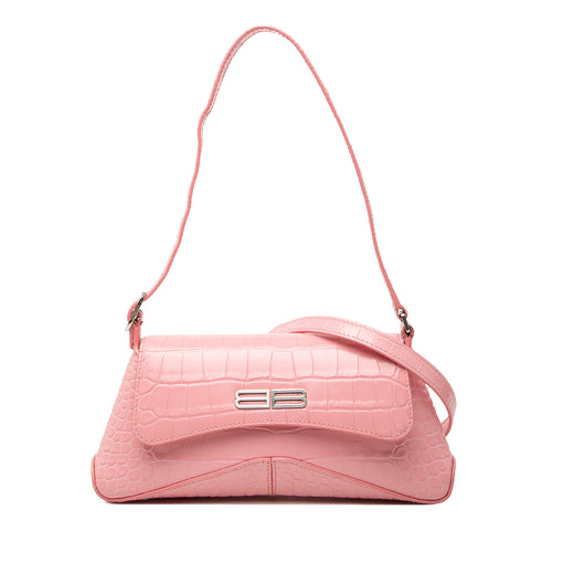 Small Croc Embossed Leather XX Flap - Image 1
