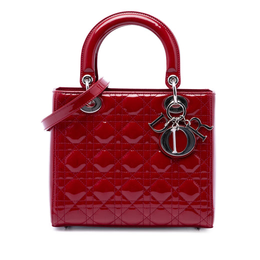 Medium Patent Cannage Lady Dior - Image 1