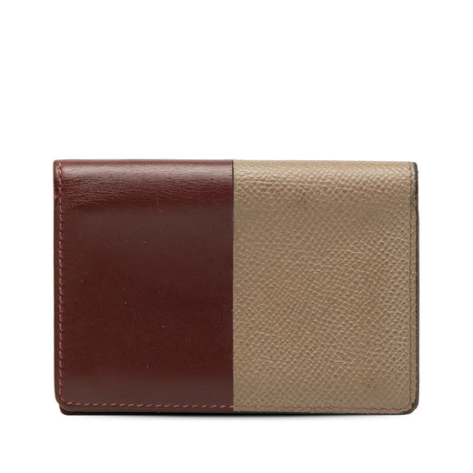 Bicolor Epsom and Chamonix Manhattan Card Case - Image 1