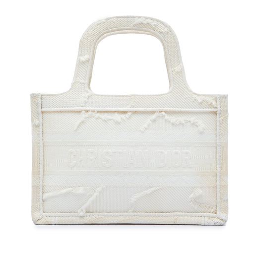 Mini Embroidered Canvas Camouflage Book Tote - Image 1