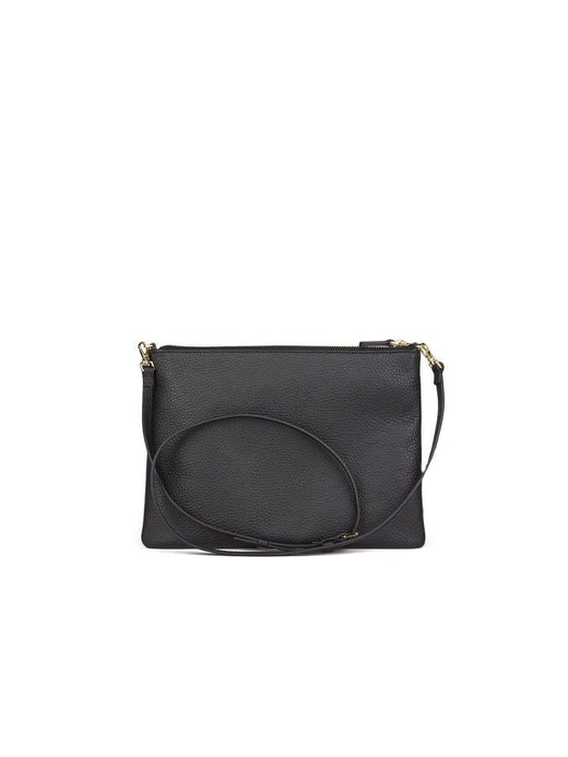 Coccinelle Crossbody Bag — Black Cowhide
