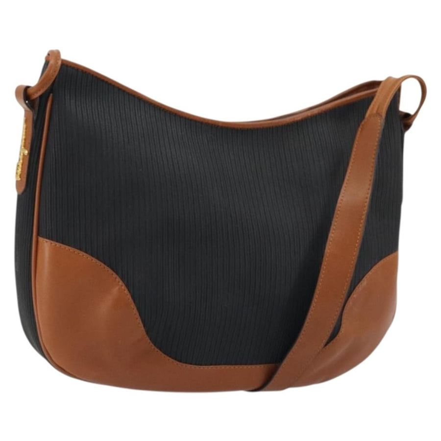 Salvatore Ferragamo Shoulder Leather Black Bag