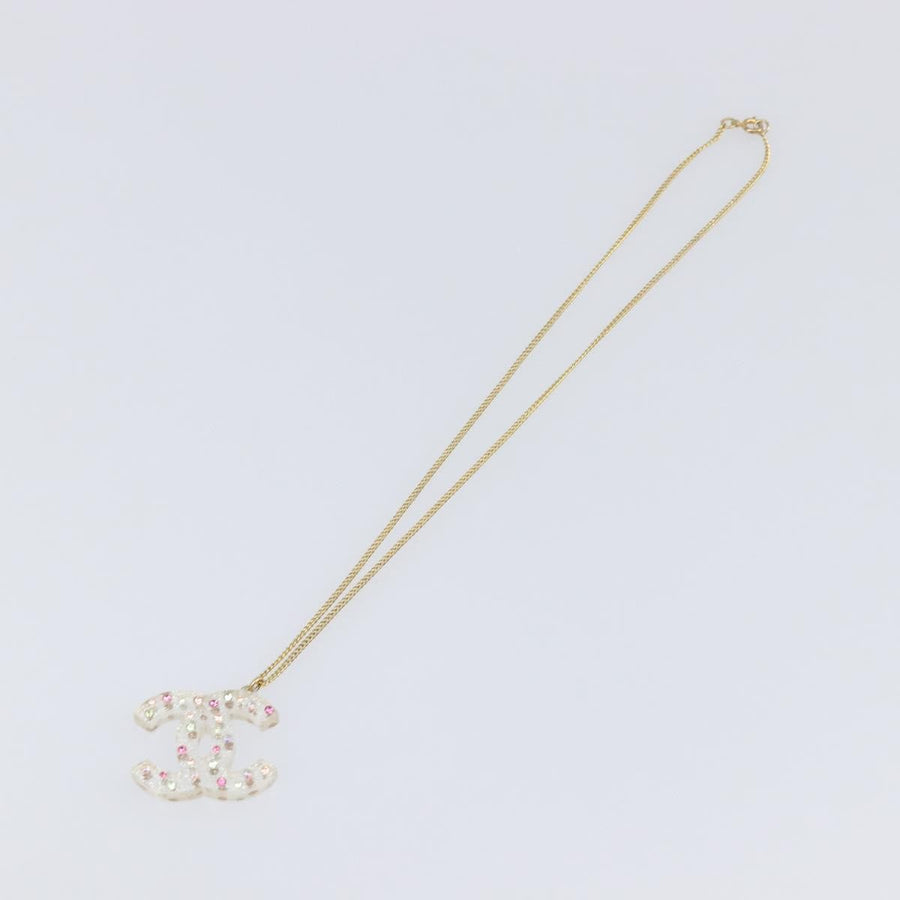 Chanel Cc Pendant Multicolor Crystal Embellished Metal Multicolour Bijoux