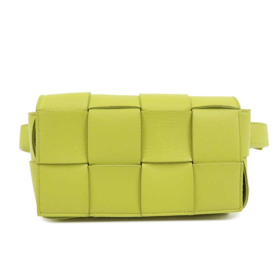 Bottega Veneta Cassette Belt Maxi Intrecciato Leather Green Bag