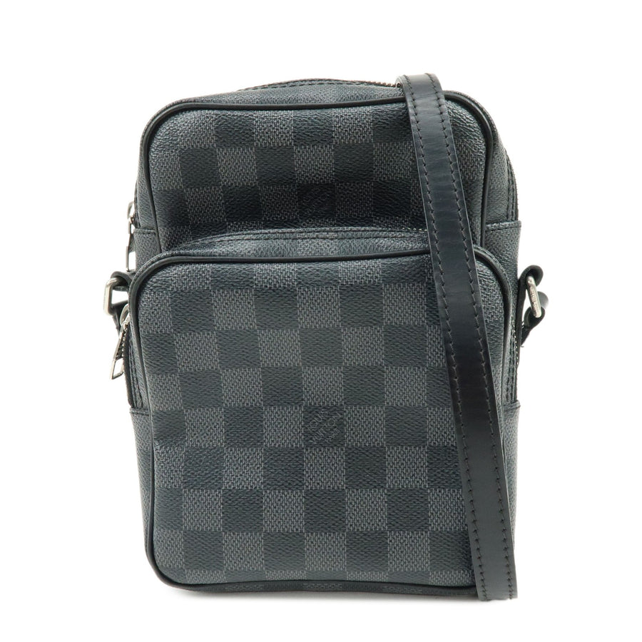 Louis Vuitton Rem Damier Graphite Black Canvas Bag