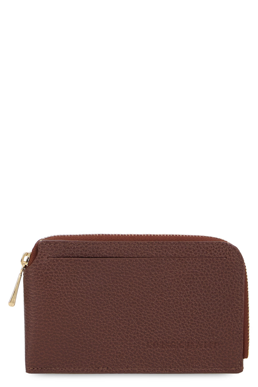 Longchamp Leather Wallet — Brown