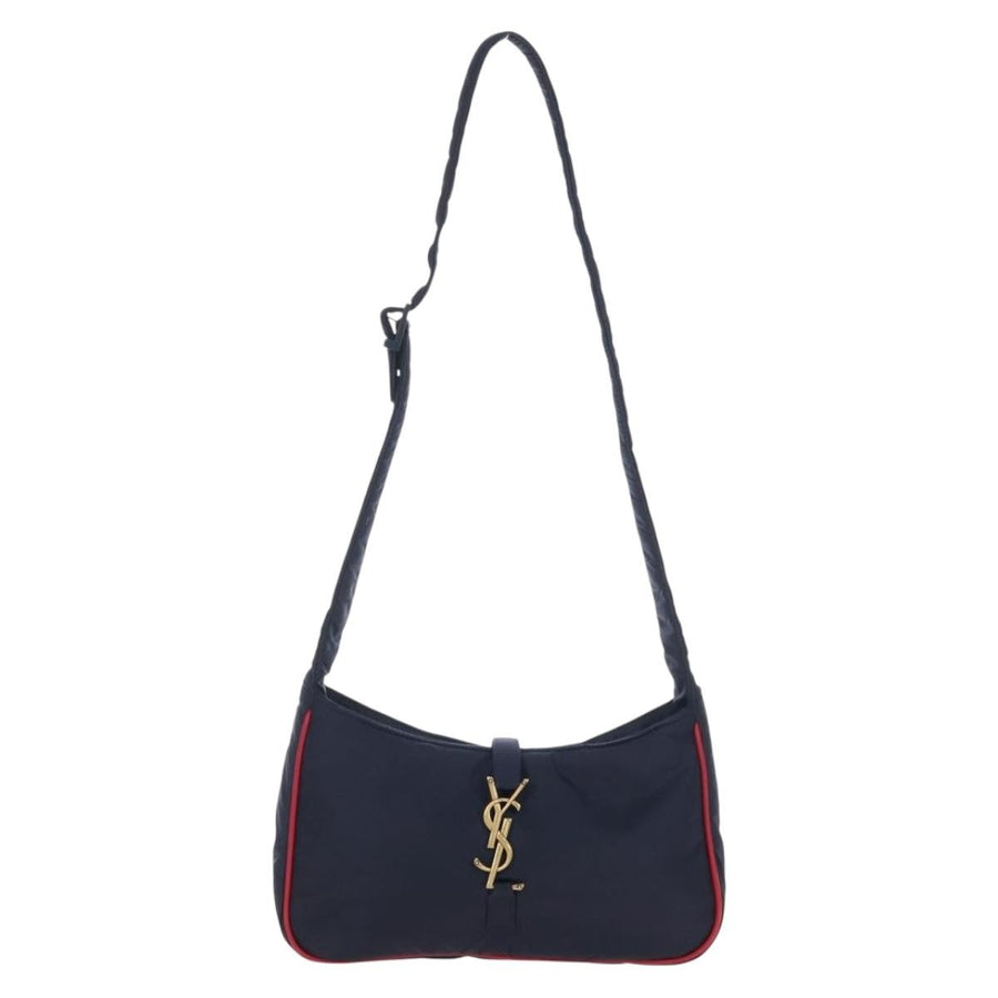 Saint Laurent Le 5 A 7 Hobo Nylon Navy