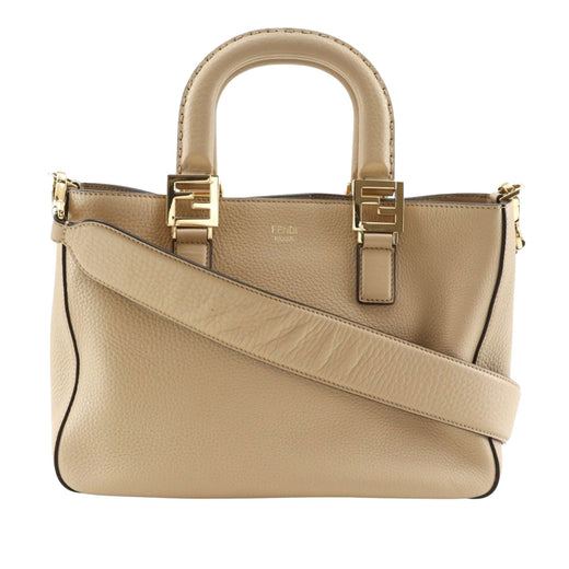 Small Leather Selleria FF Tote - Image 1