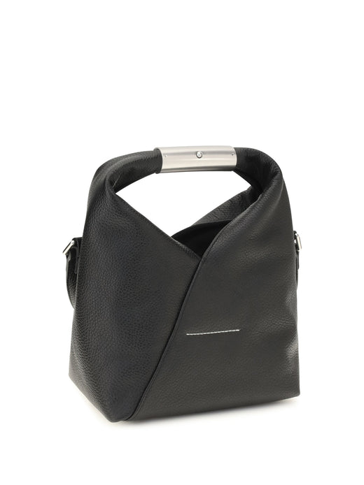 Mm6 Maison Margiela Japanese Mini Shoulder Bag — Black Calf Leather