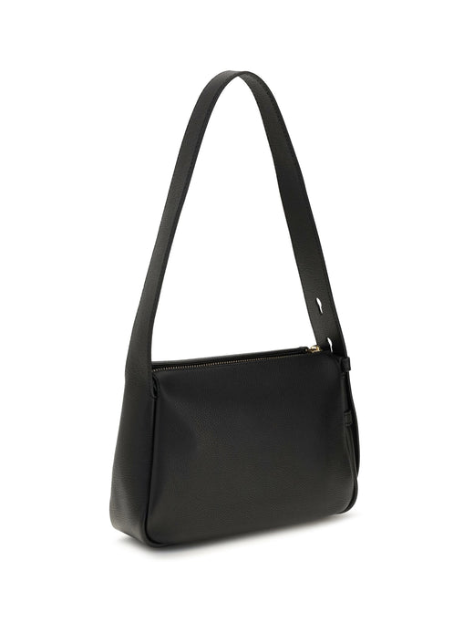 Tory Burch Romy Shoulder Bag — Black Calf Leather