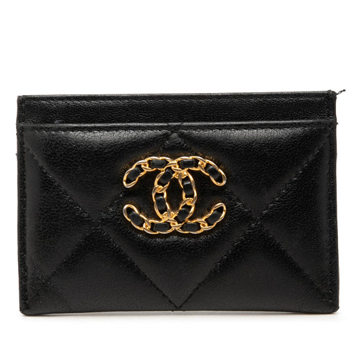 Quilted Lambskin 19 Card Holder - Image 1