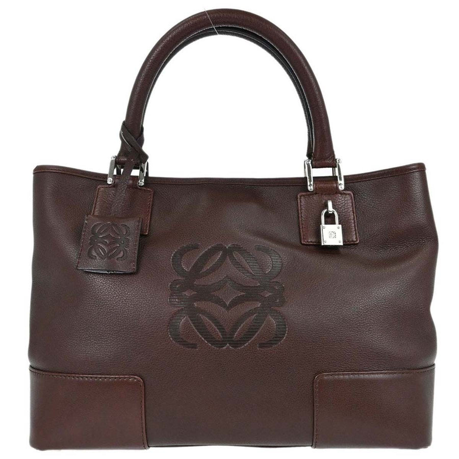 Loewe Fusta Leather Brown Bag