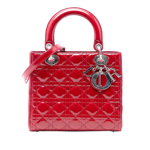 Medium Patent Cannage Lady Dior - Image 1