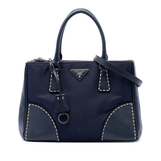 Small Tessuto and City Calf Hand Stitched Galleria Double Zip Satchel - Image 1