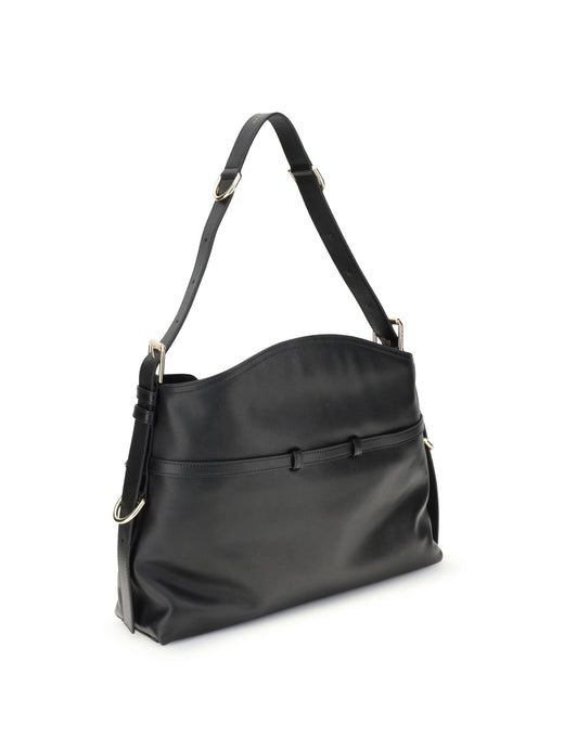 Givenchy Voyou Shoulder Bag — Black Calf Leather