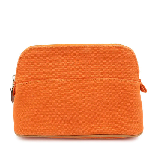 Hermes Bolide Travel Canvas Orange Bag