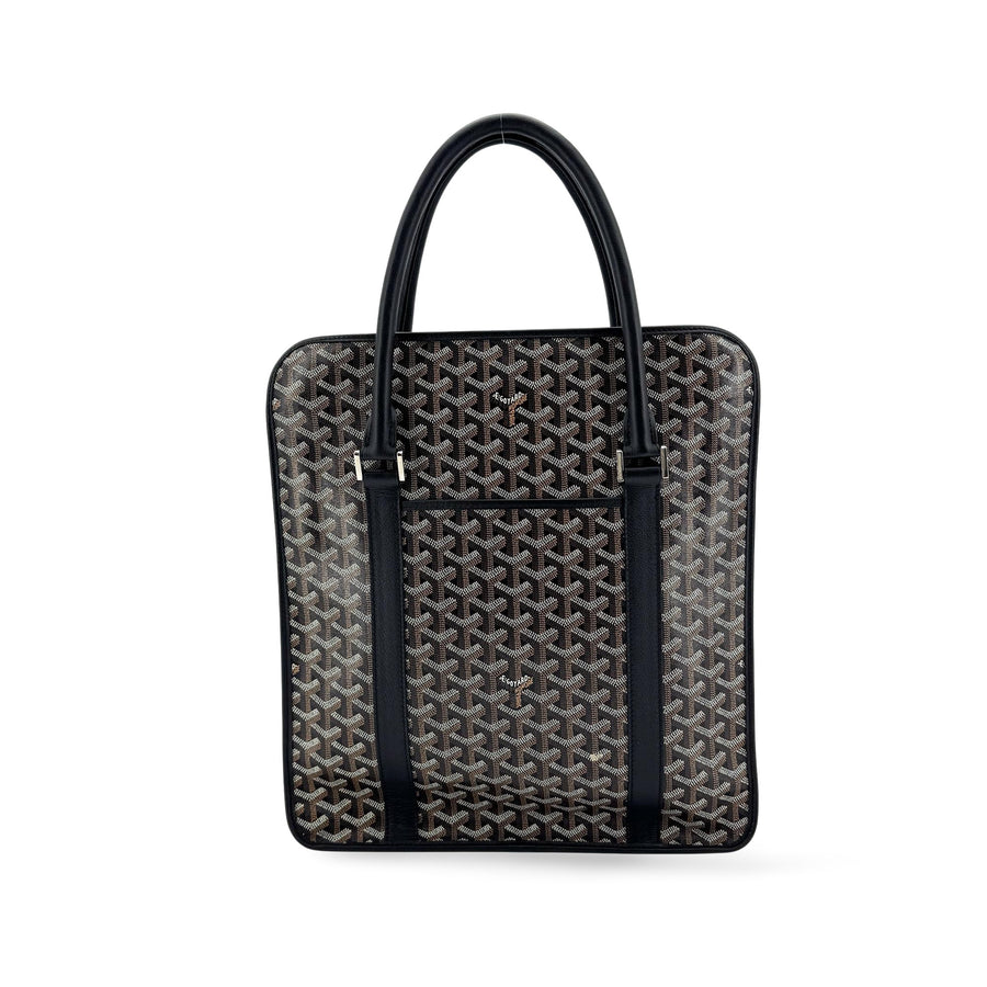 Goyard Bourgogne Coated Canvas Black Bag