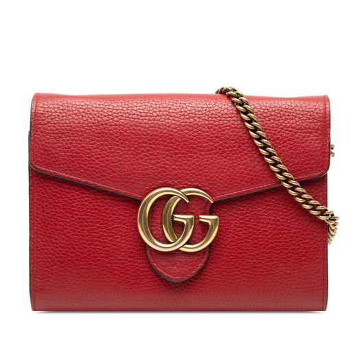 GG Marmont Leather Wallet on Chain - Image 1