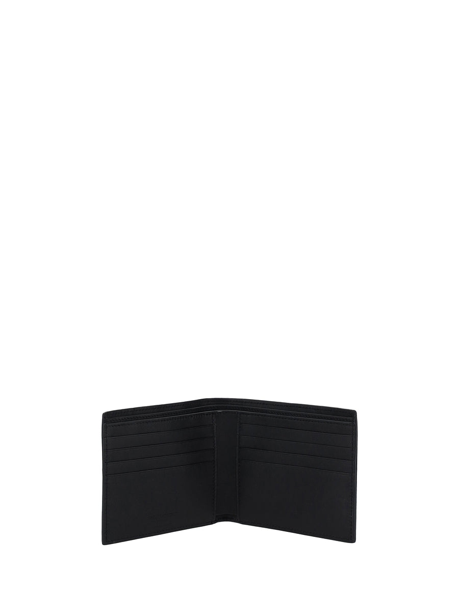 Saint Laurent Calfskin Billfold Wallet — Black Calf Leather (bos Taurus)