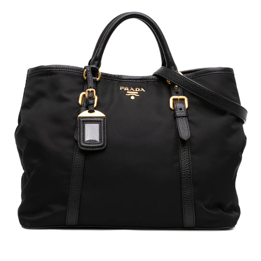 Vitello Daino Trimmed Tessuto Satchel - Image 1