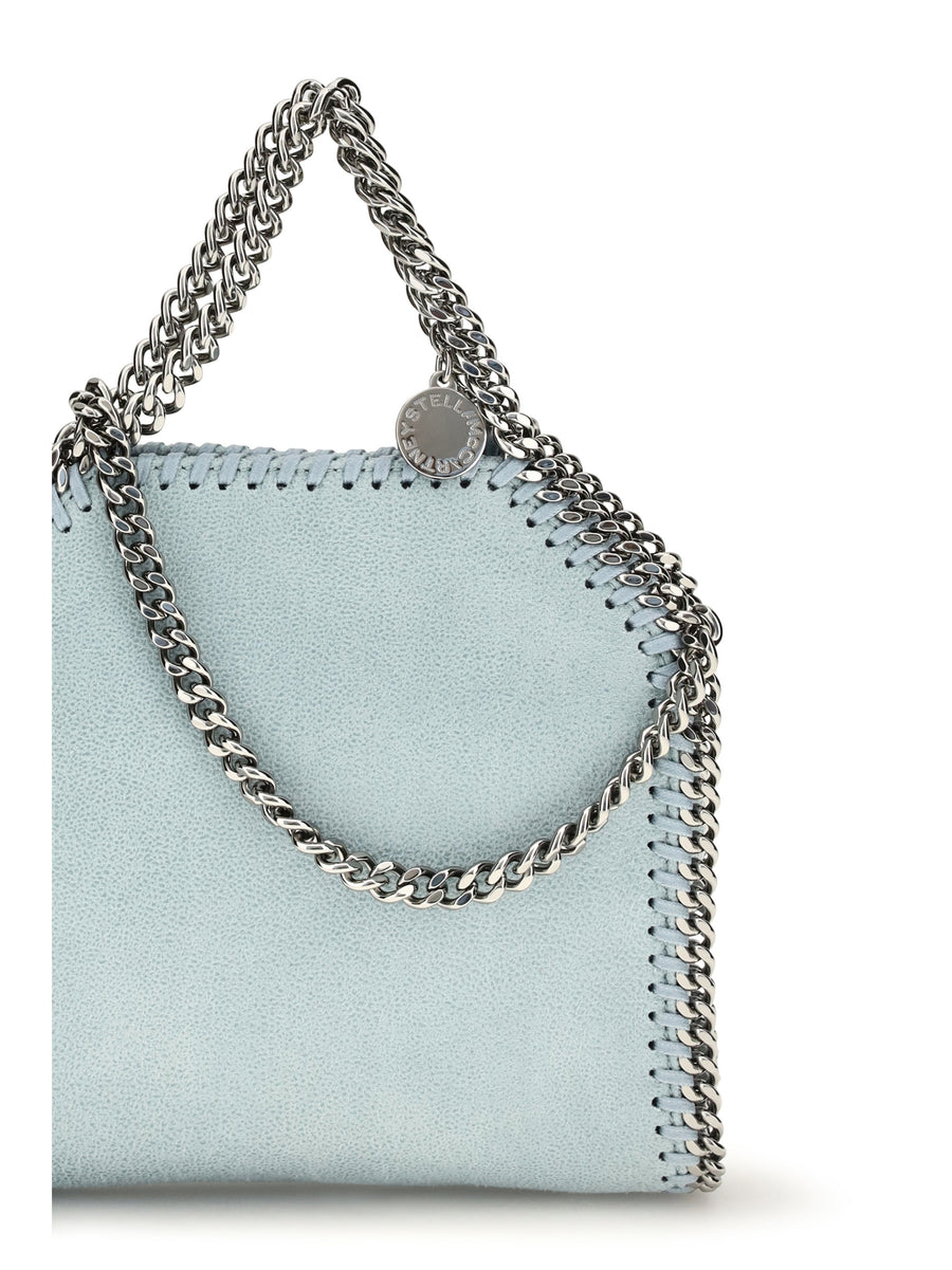 Stella Mccartney Tiny Shaggy Shoulder Bag — Blue Polyester