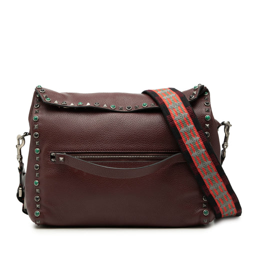 Leather Rolling Rockstud Crossbody - Image 1