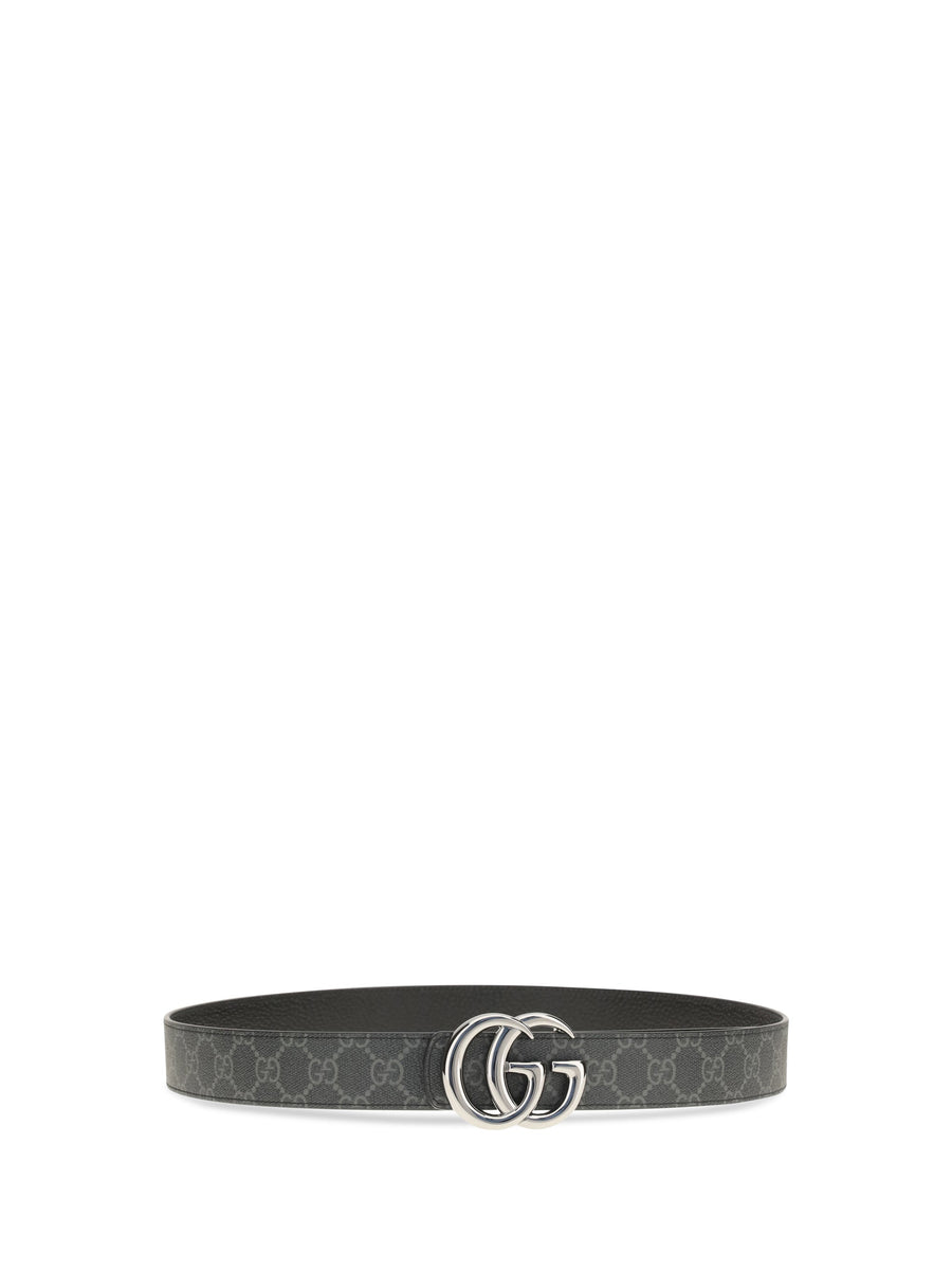 Gucci Gg Marmont Belt — Black Calf Leather