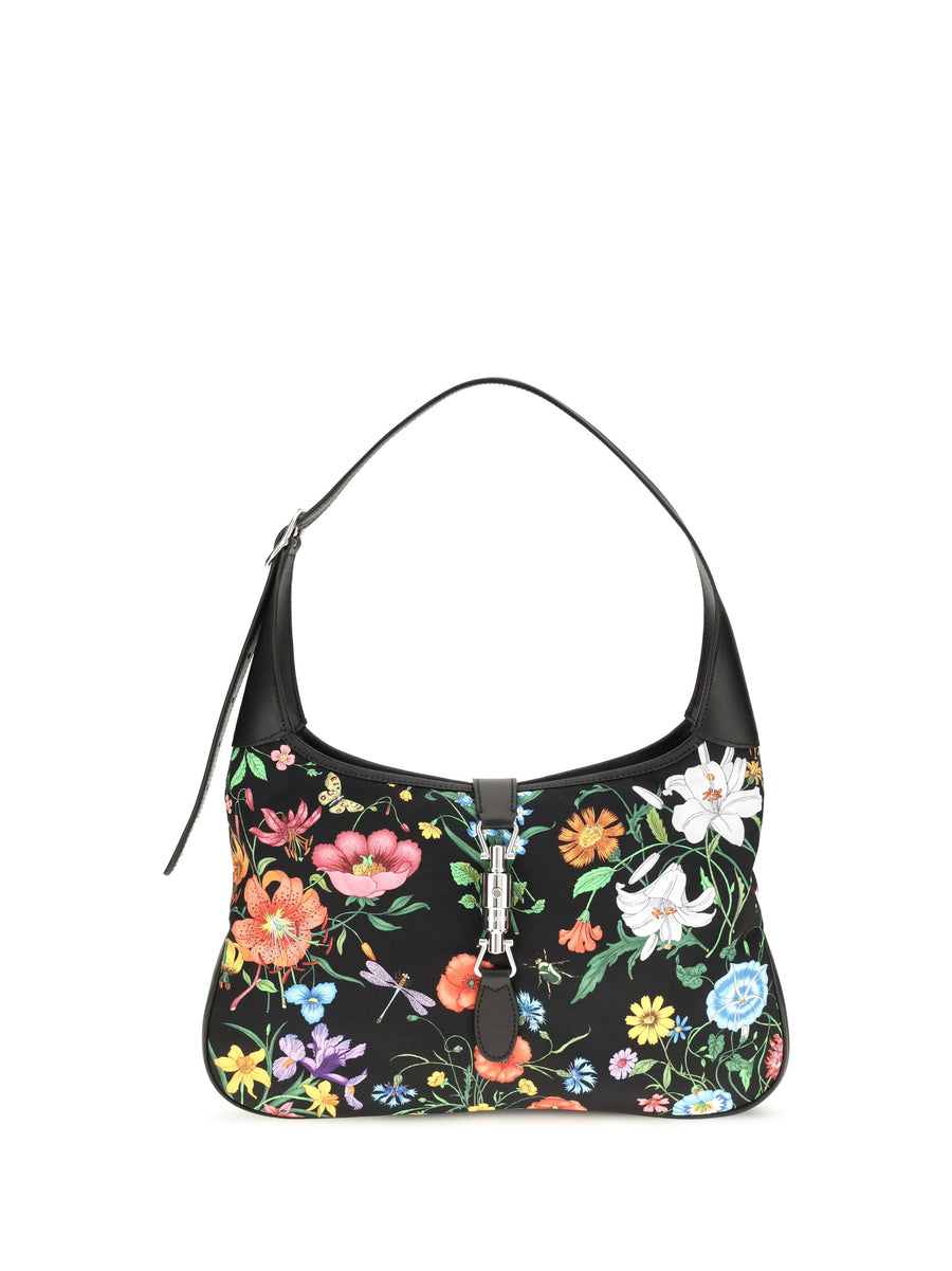 Gucci Jackie 1961 Shoulder Bag — Black Nylon