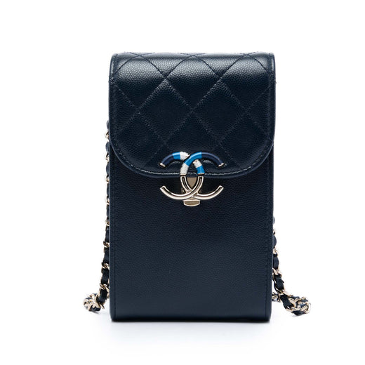 Caviar Thread Around Phone Holder with Chain - Image 1