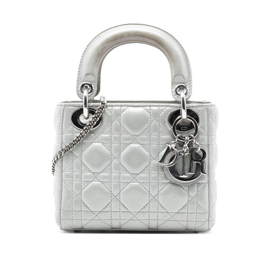 Mini Iridescent Lambskin Cannage Lady Dior - Image 1