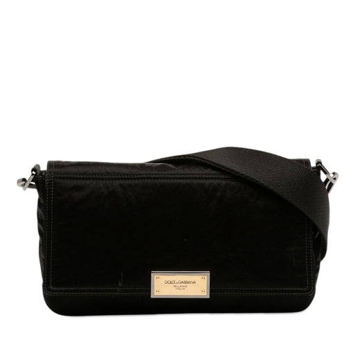 Nylon Logo Plaque Messenger Bag - Image 1
