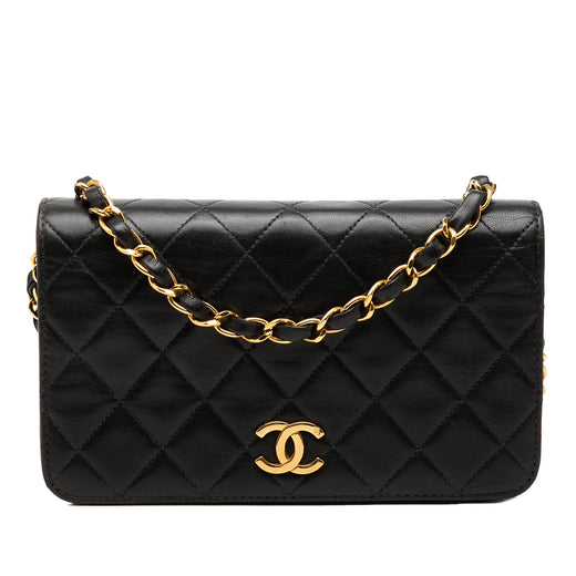 CC Quilted Lambskin Full Single Flap - Image 1