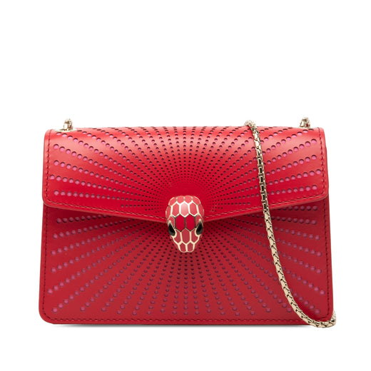 Small Laser Cut Calfskin Serpenti Forever Diamond Blast Sunshine Crossbody - Image 1