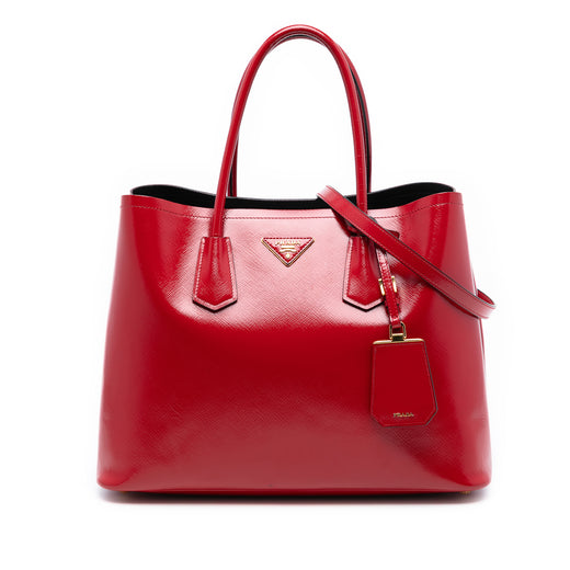 Medium Saffiano Vernice Double Satchel - Image 1