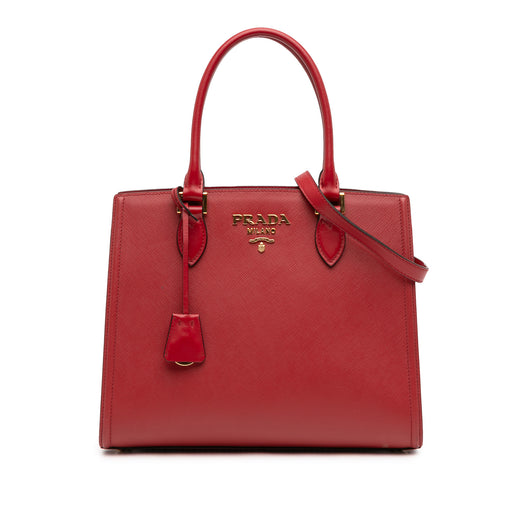 Soft Calf Trimmed Saffiano Lux Satchel - Image 1