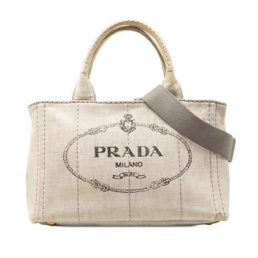 Small Denim Canapa Logo Satchel - Image 1