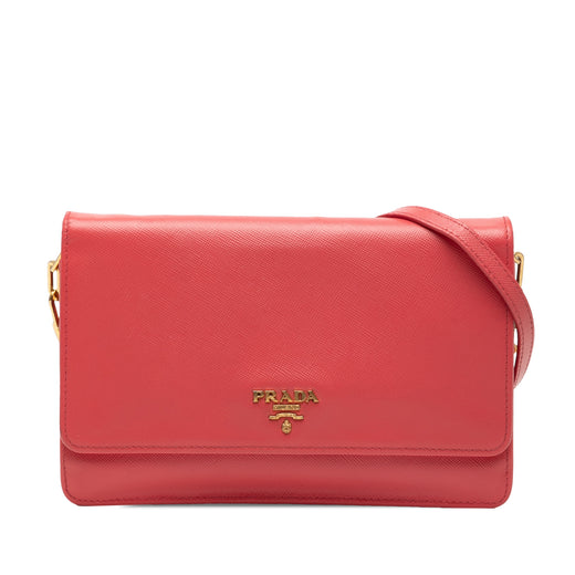 Saffiano Lux Wallet On Chain - Image 1