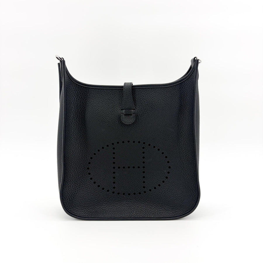 Hermes Evelyne Bag Gen Iii Clemence Black Leather