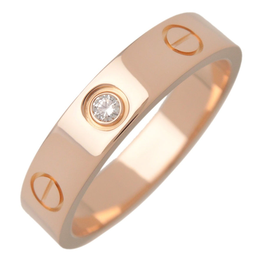 Cartier Love Wedding Band 1 Diamond 18k Rose Gold With Rose_gold Bijoux
