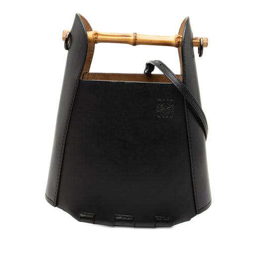 Calfskin Bamboo Bucket Bag - Image 1