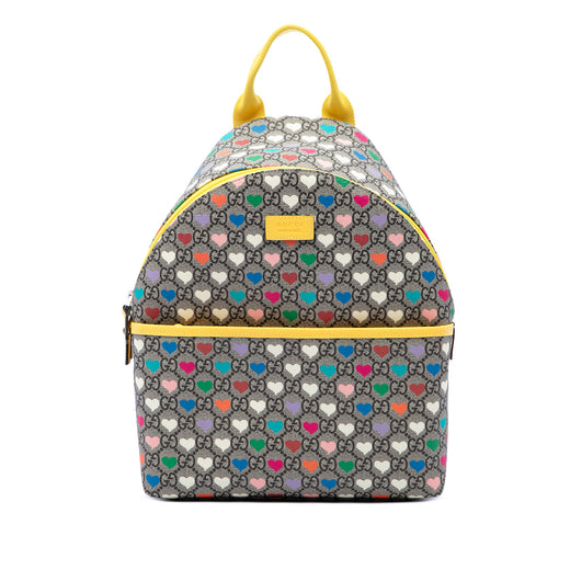 Kids GG Supreme Web Hearts Backpack - Image 1