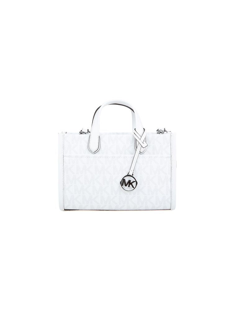 Michael Kors Logo-Print Coated Canvas Tote Bag — White 89.coated