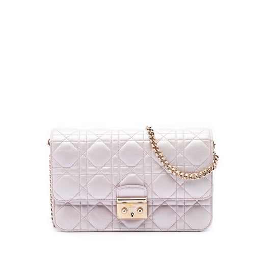 Metallic Lambskin Cannage Miss Dior Promenade Crossbody - Image 1