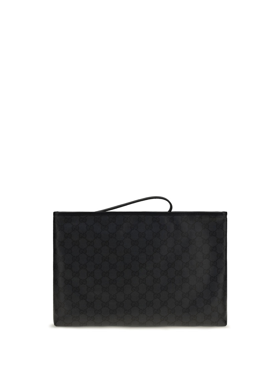 Gucci Clutch — Black Cotton