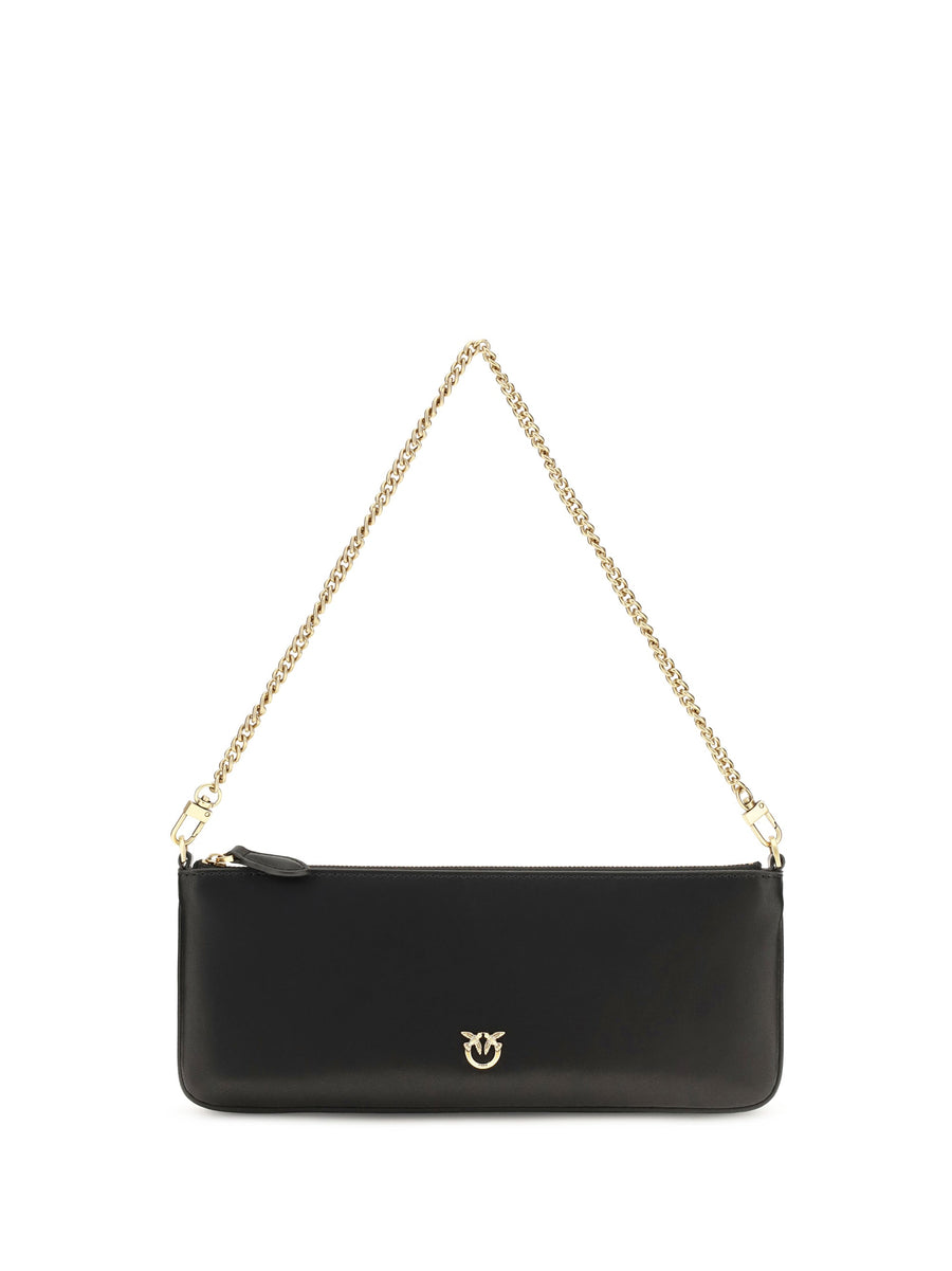 Pinko Horizontal Shoulder Bag — Black